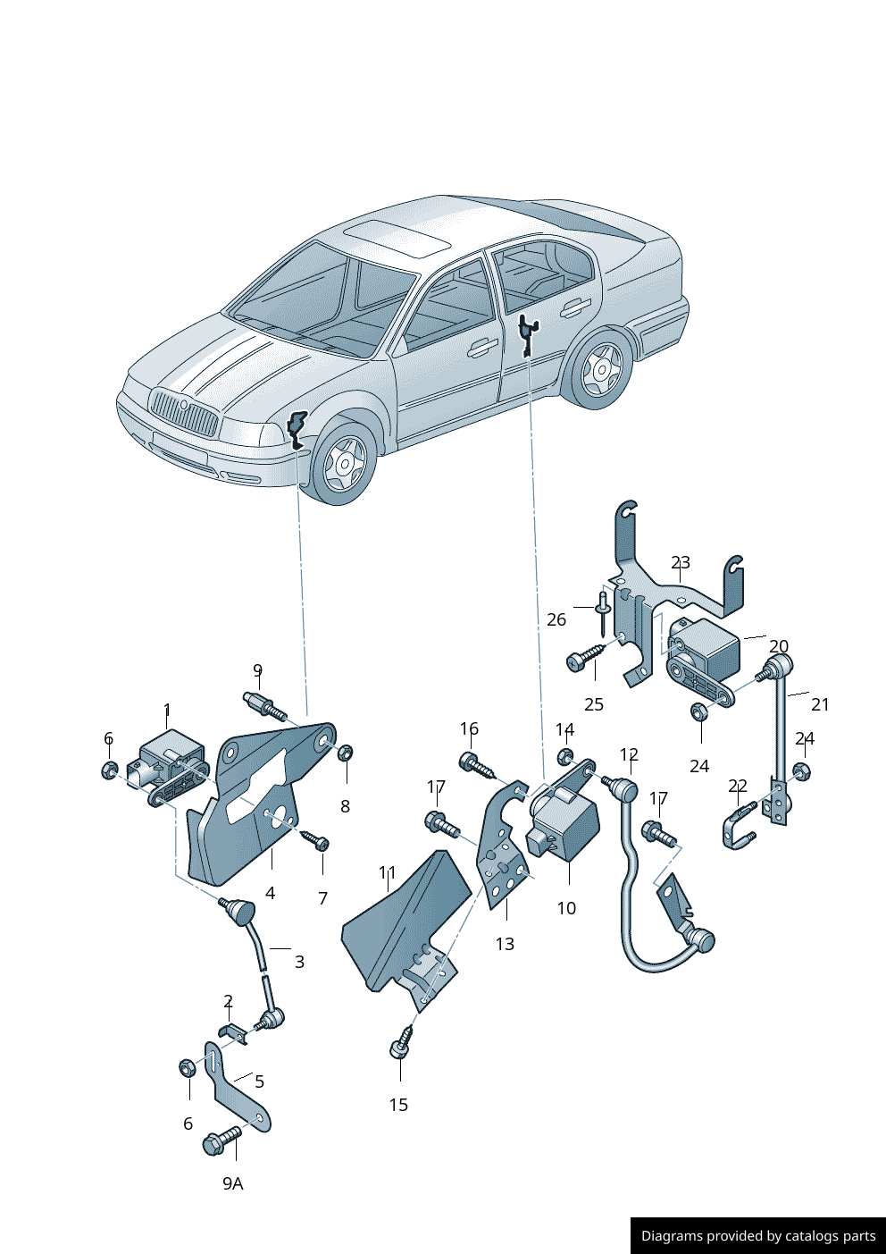 Car part diagram