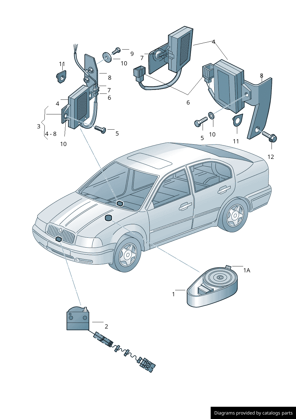 Car part diagram