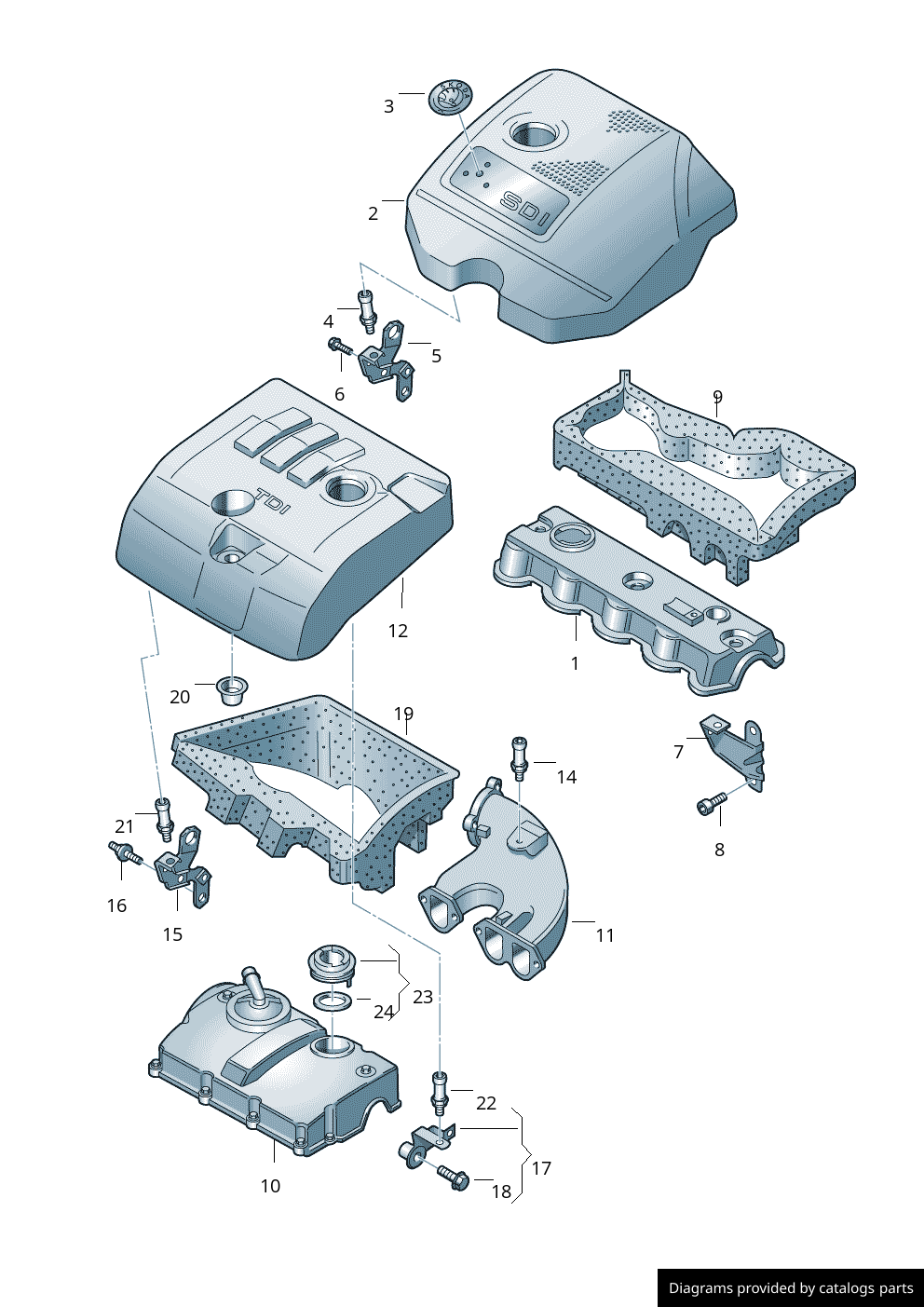 Car part diagram