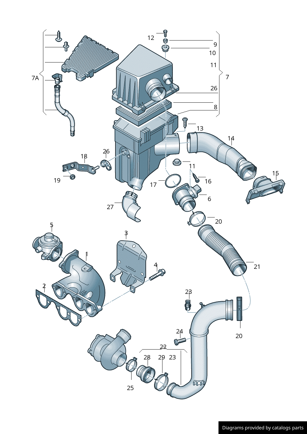 Car part diagram