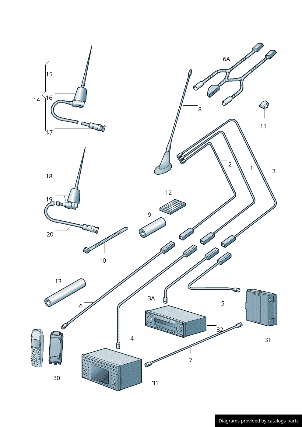 Car part diagram