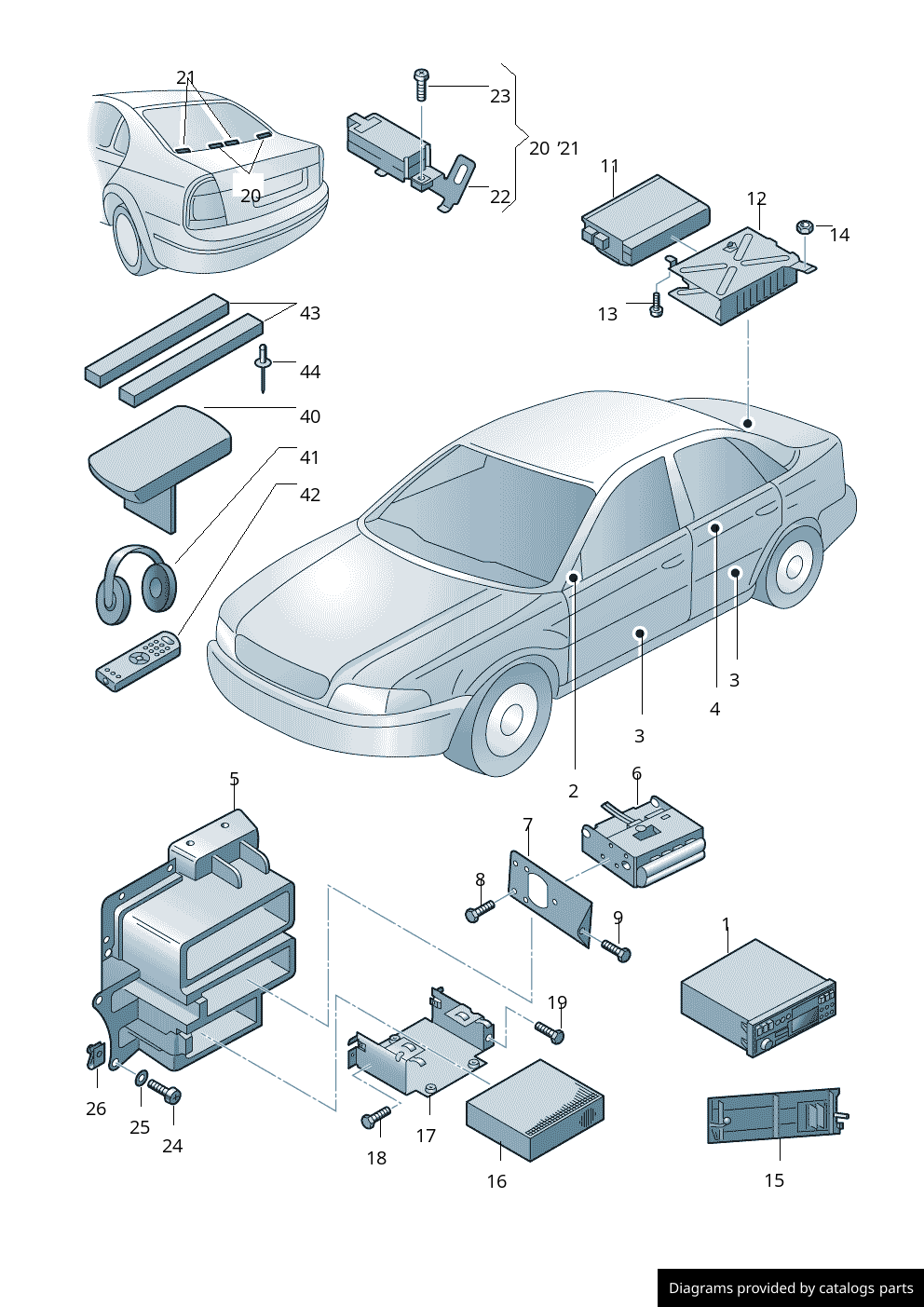 Car part diagram