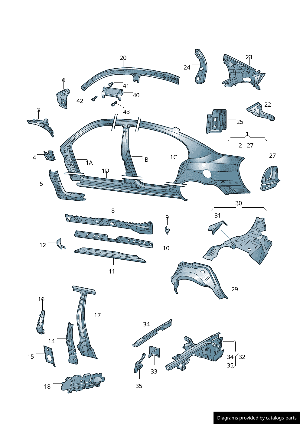Car part diagram
