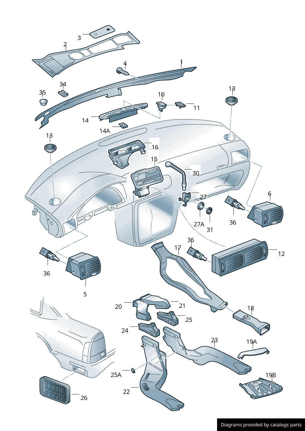 Car part diagram