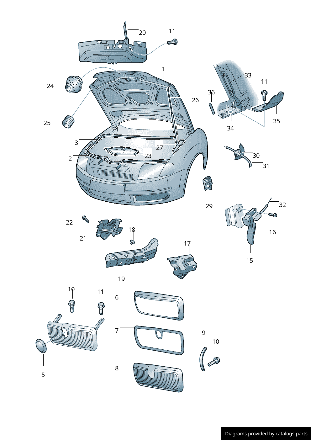 Car part diagram
