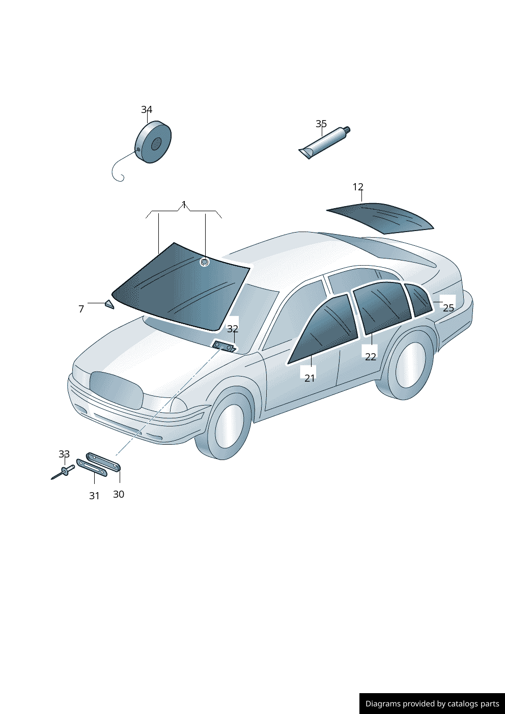 Car part diagram