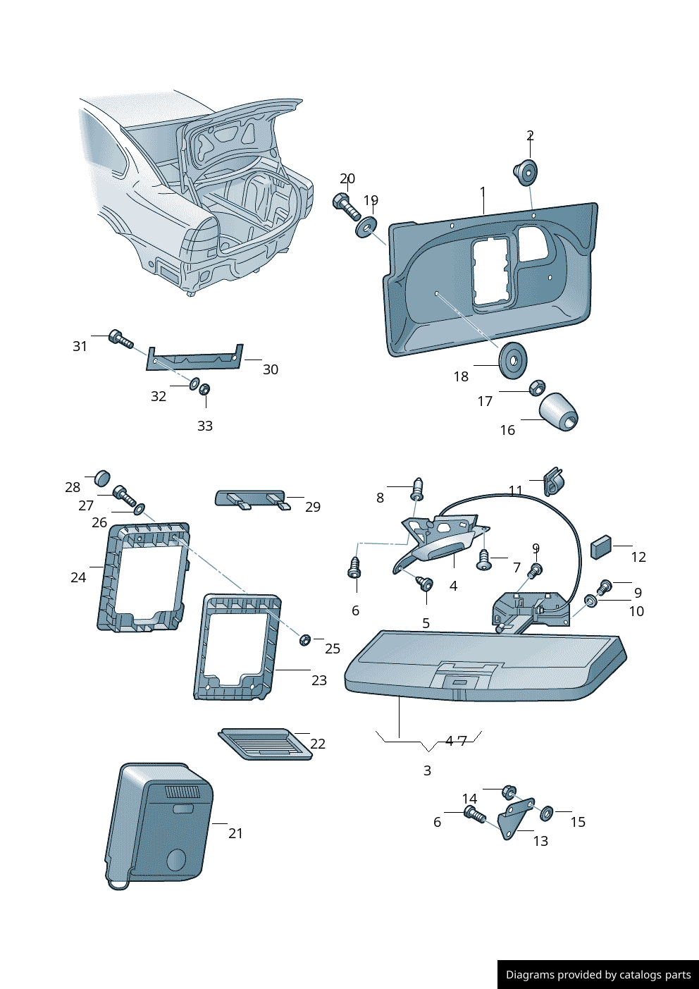 Car part diagram