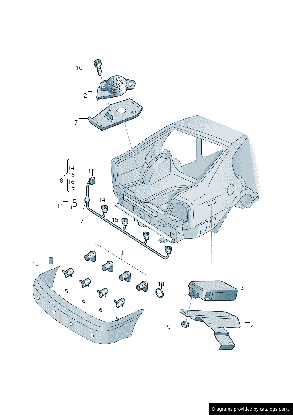 Car part diagram