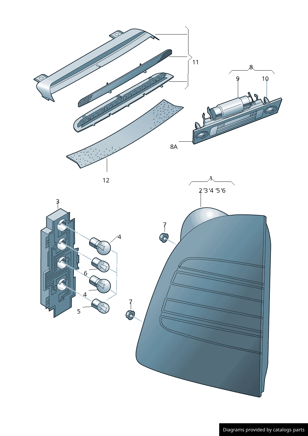 Car part diagram