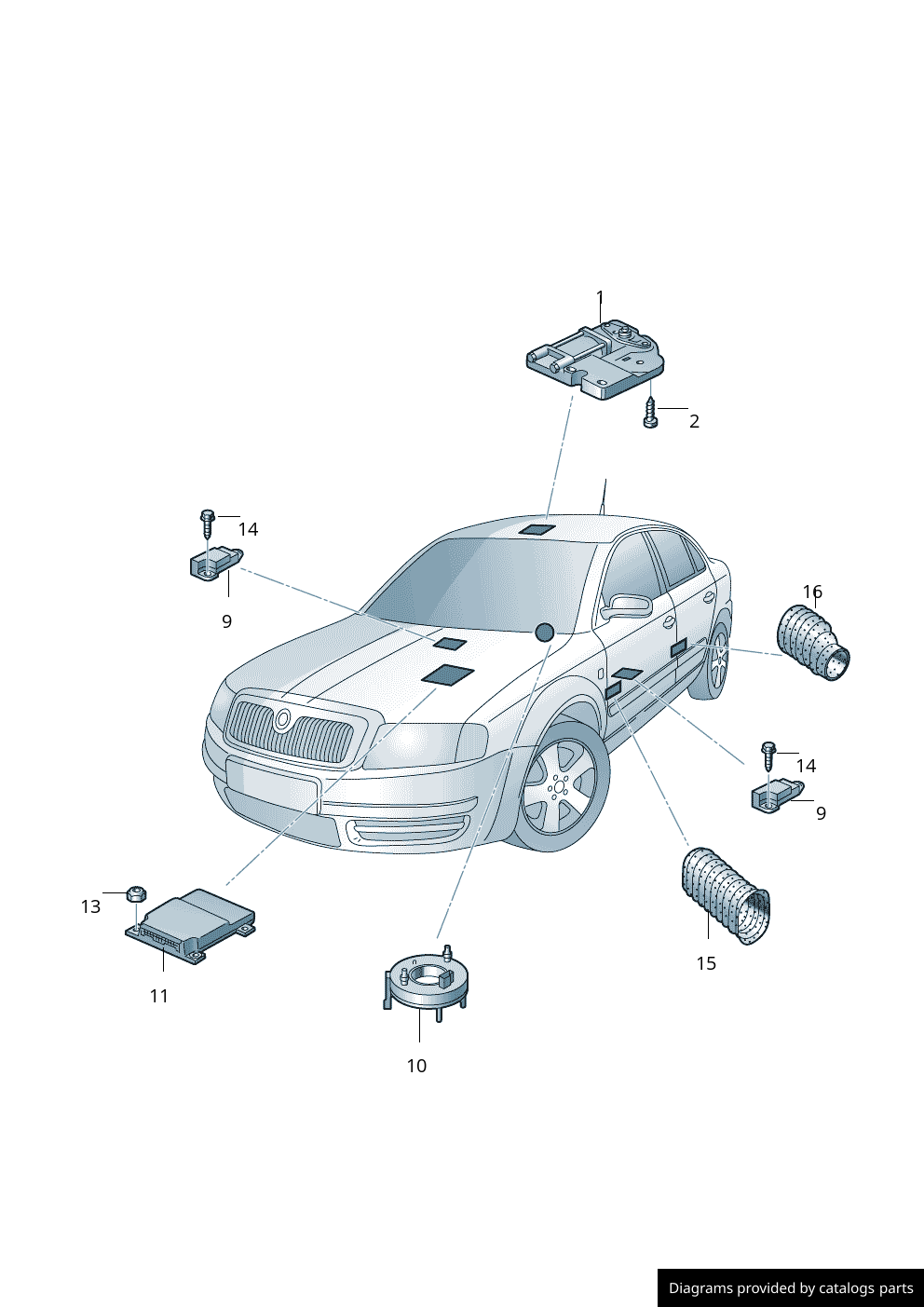 Car part diagram