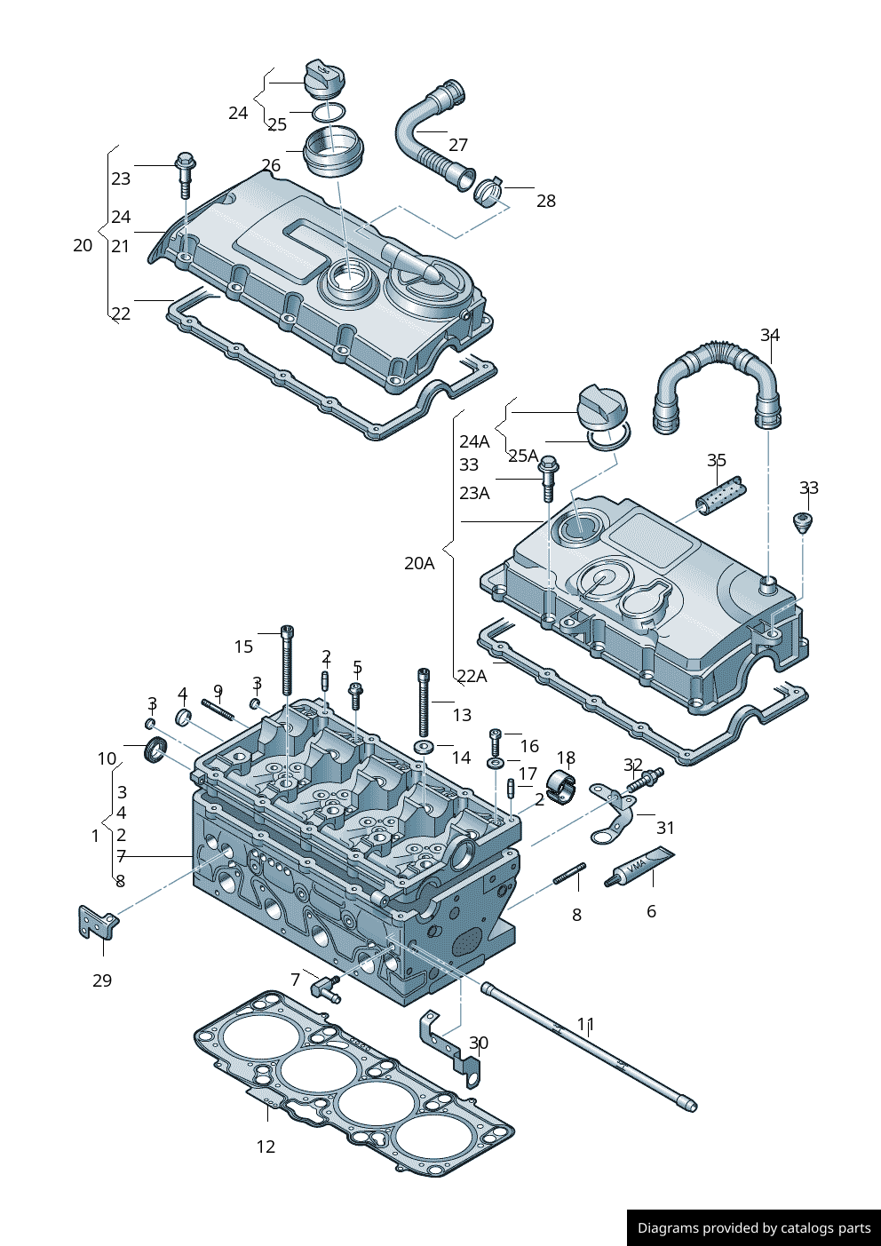 Car part diagram