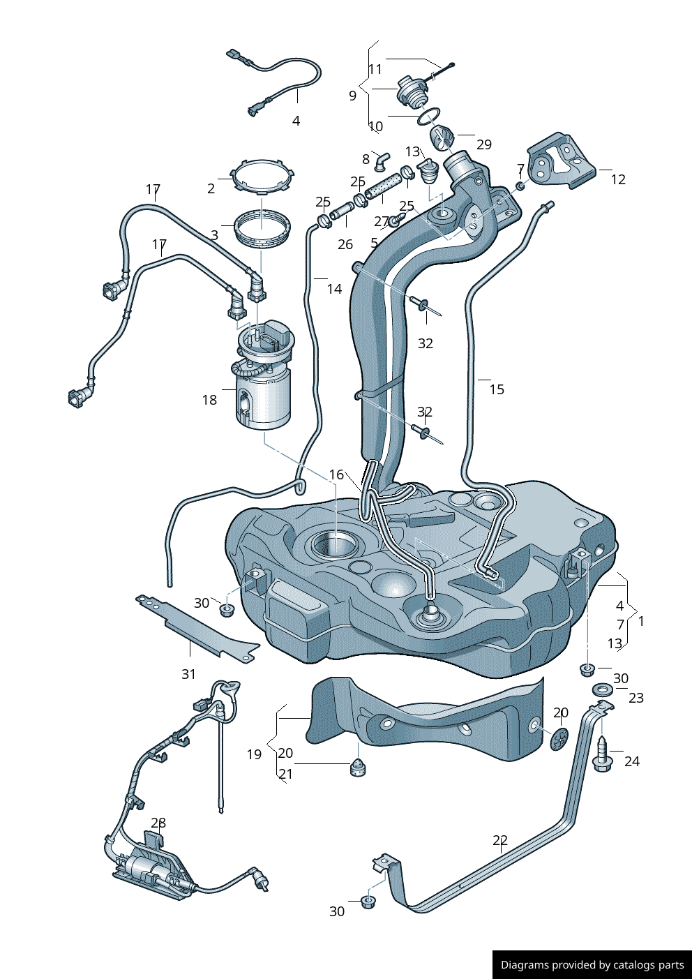 Car part diagram