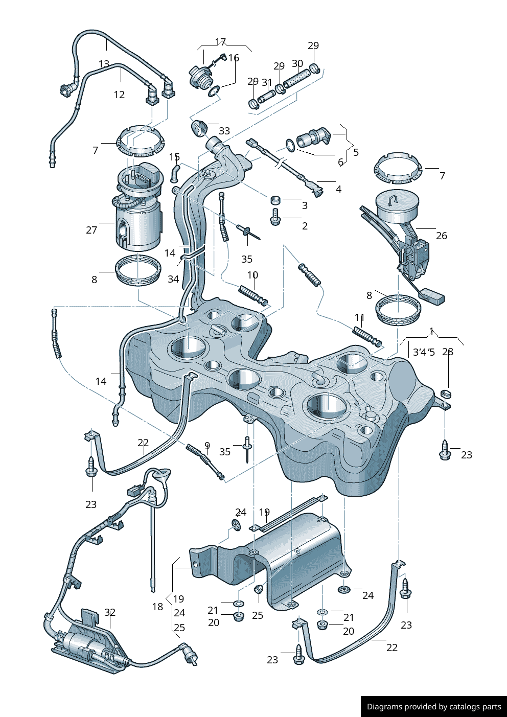 Volkswagen / Audi / Seat / Skoda Fuel Tank 1K0201060GE