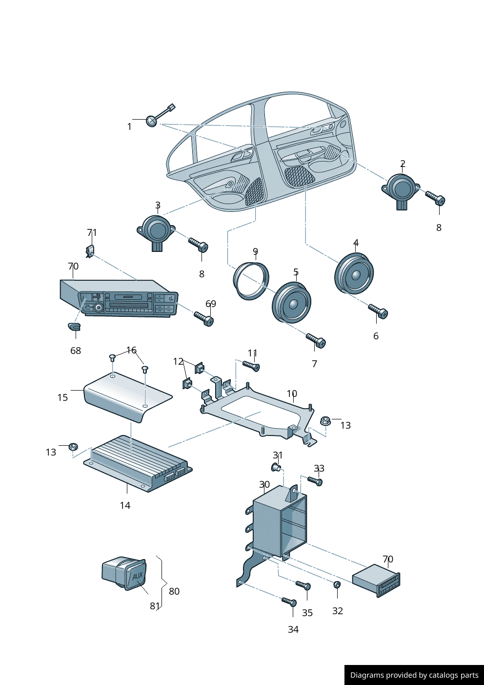 Car part diagram