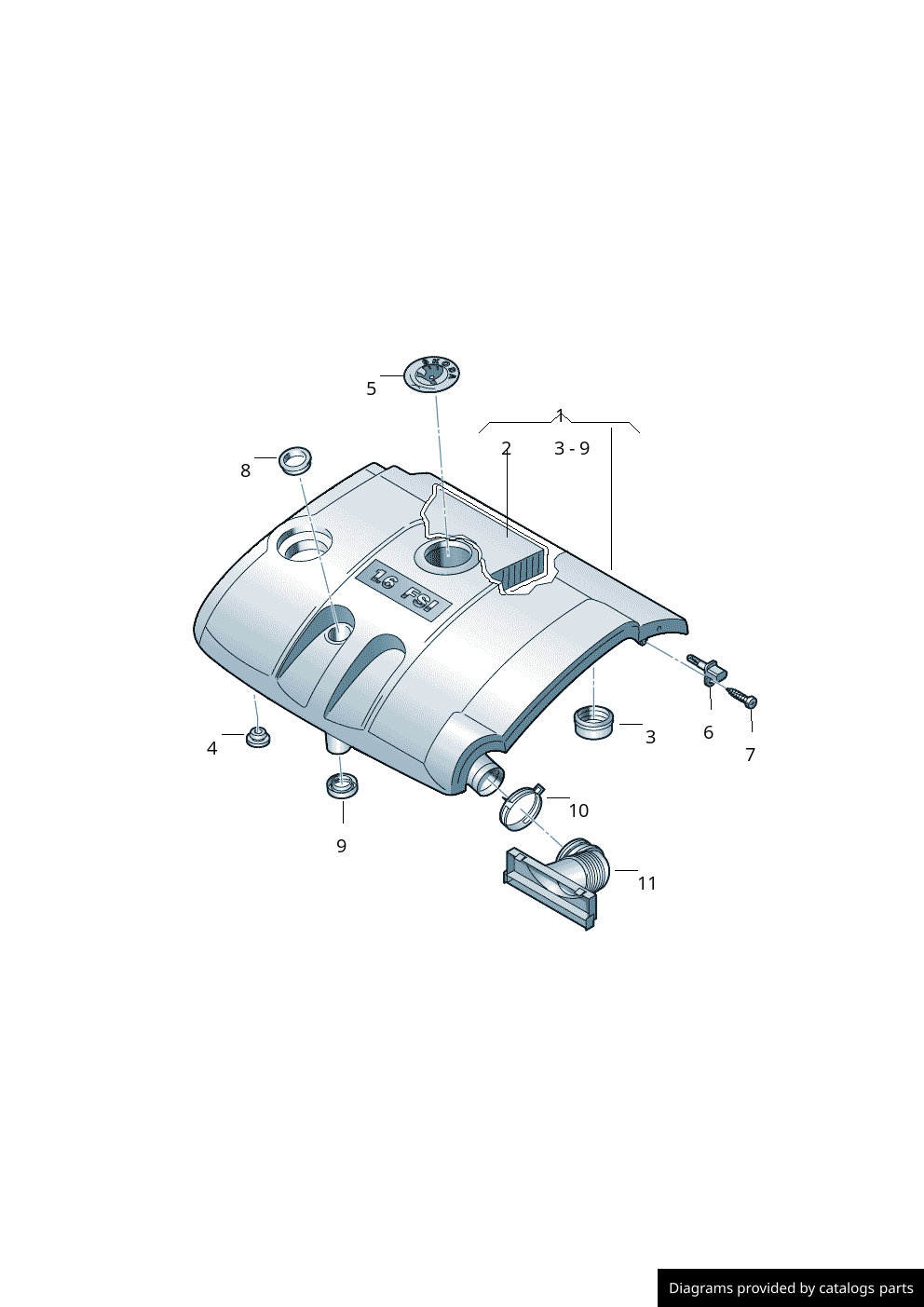Car part diagram