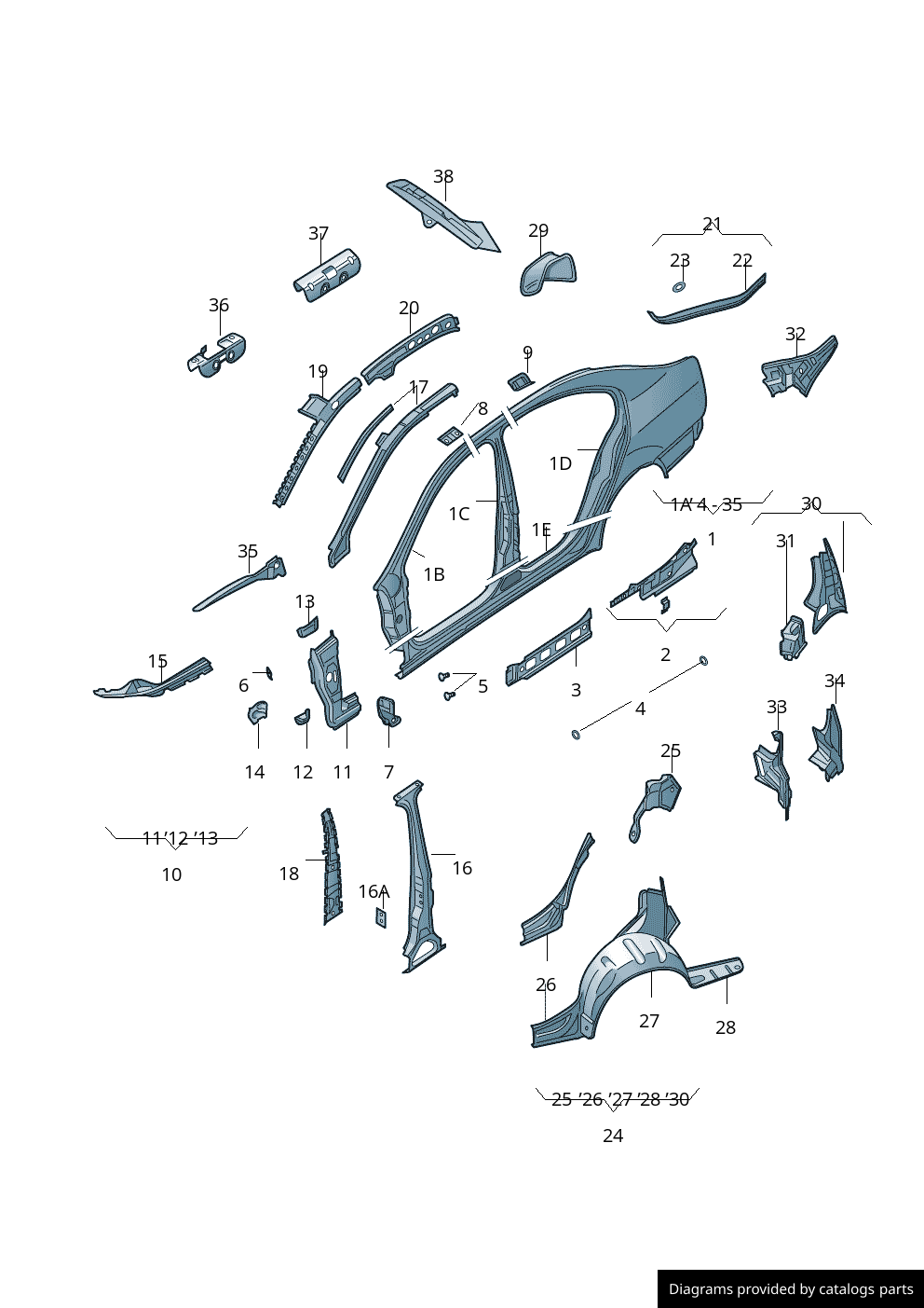 Car part diagram