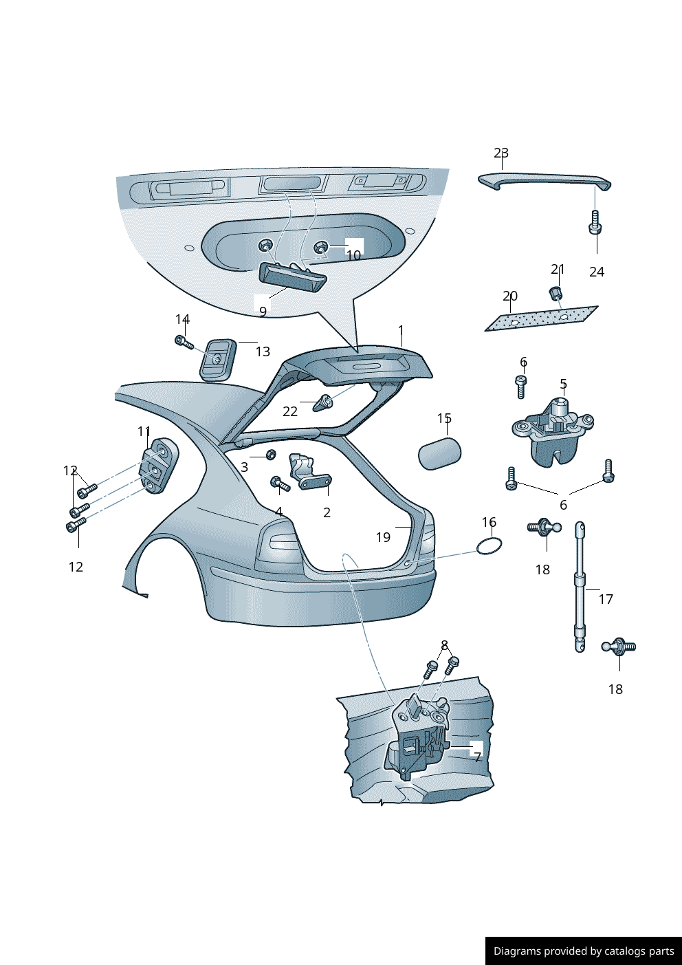 Car part diagram