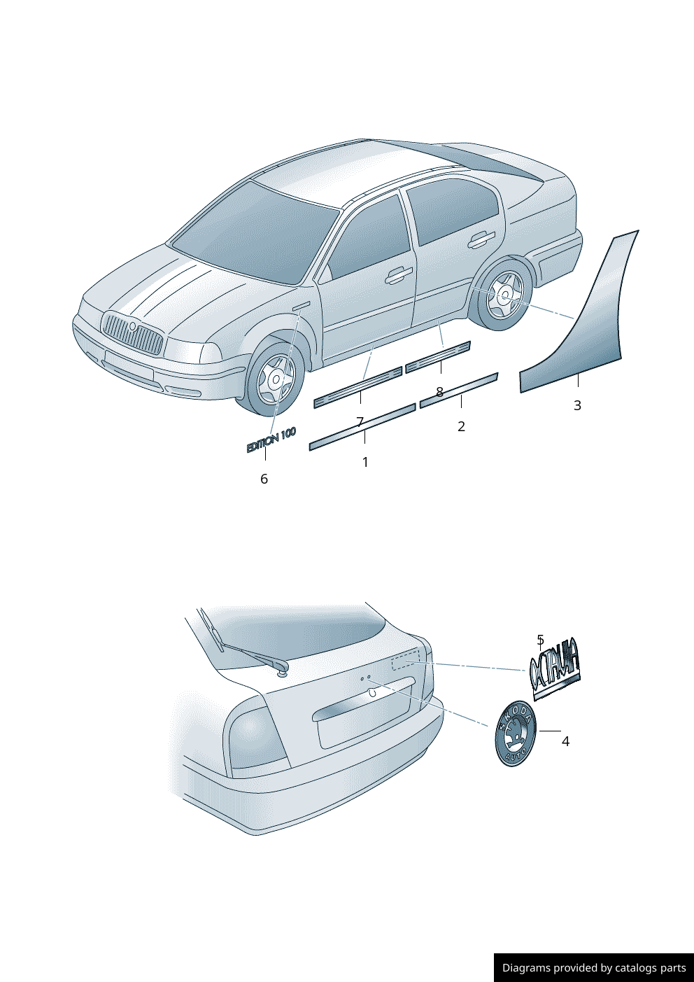 Car part diagram
