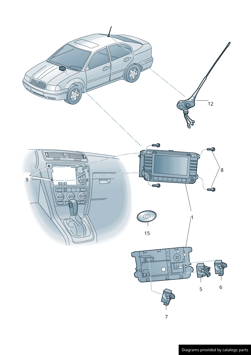 Car part diagram