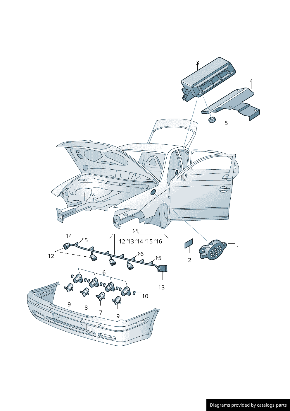 Car part diagram