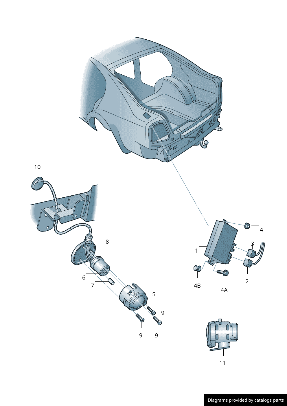 Car part diagram