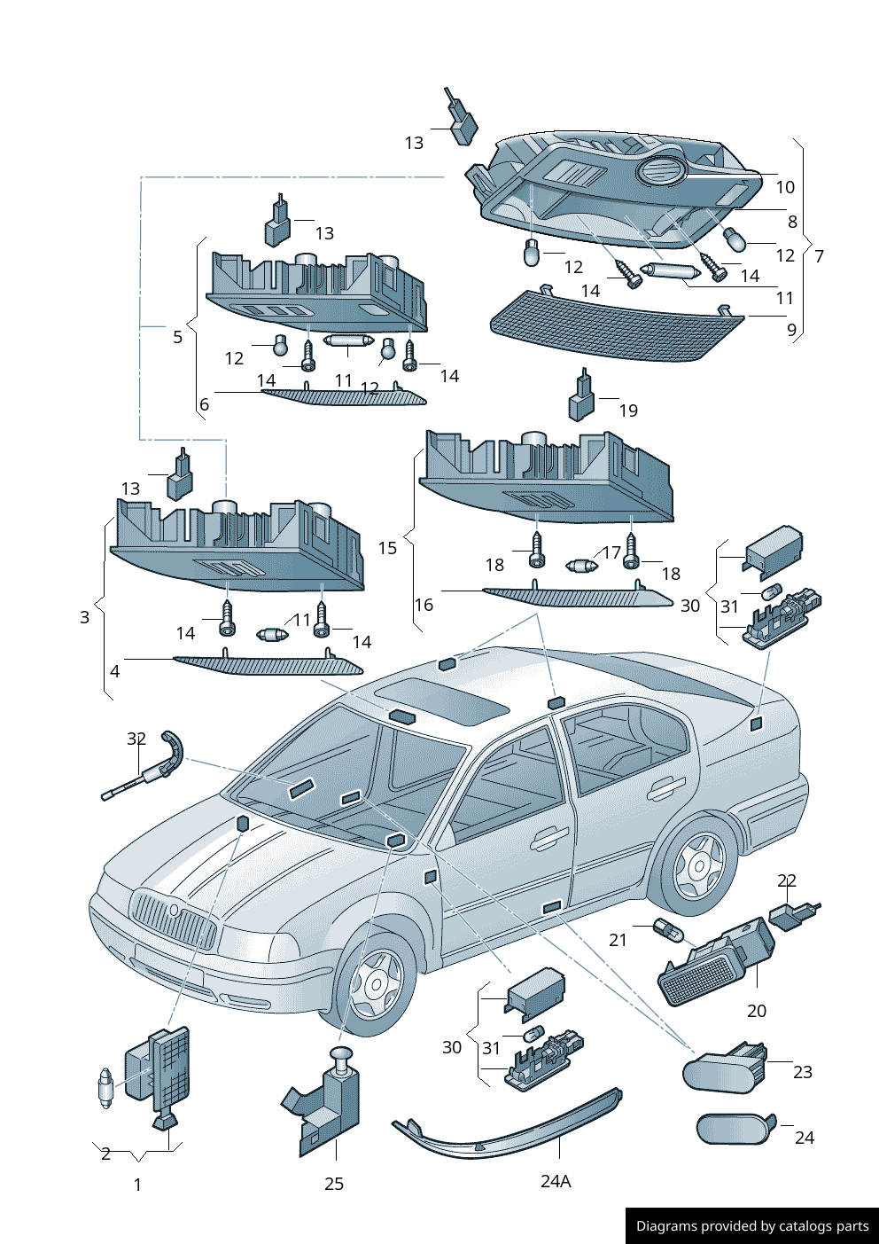 Car part diagram