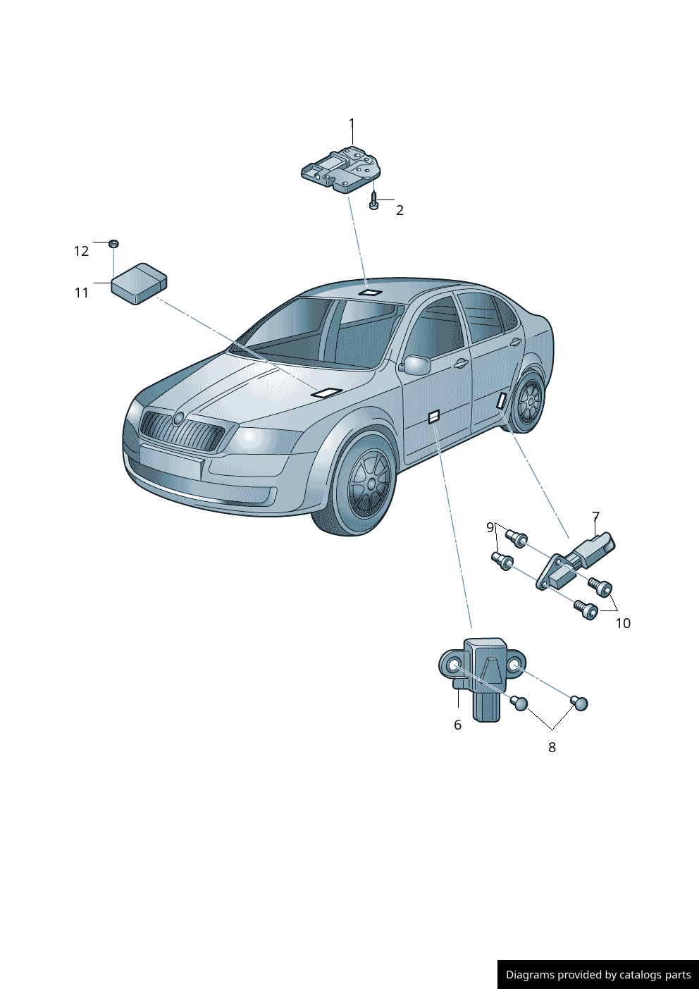 Car part diagram