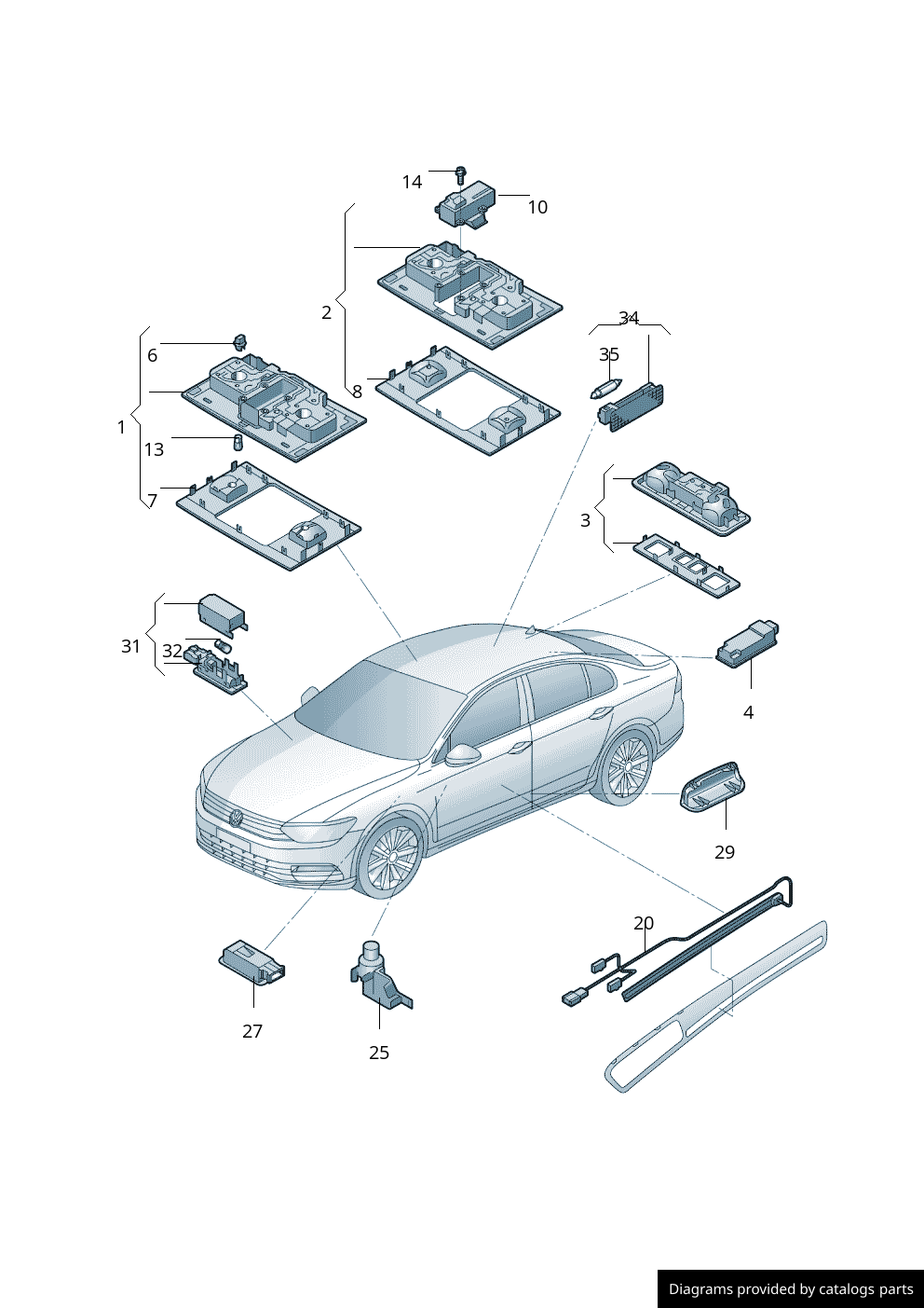Car part diagram