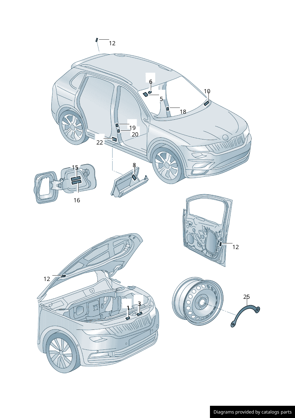 Car part diagram