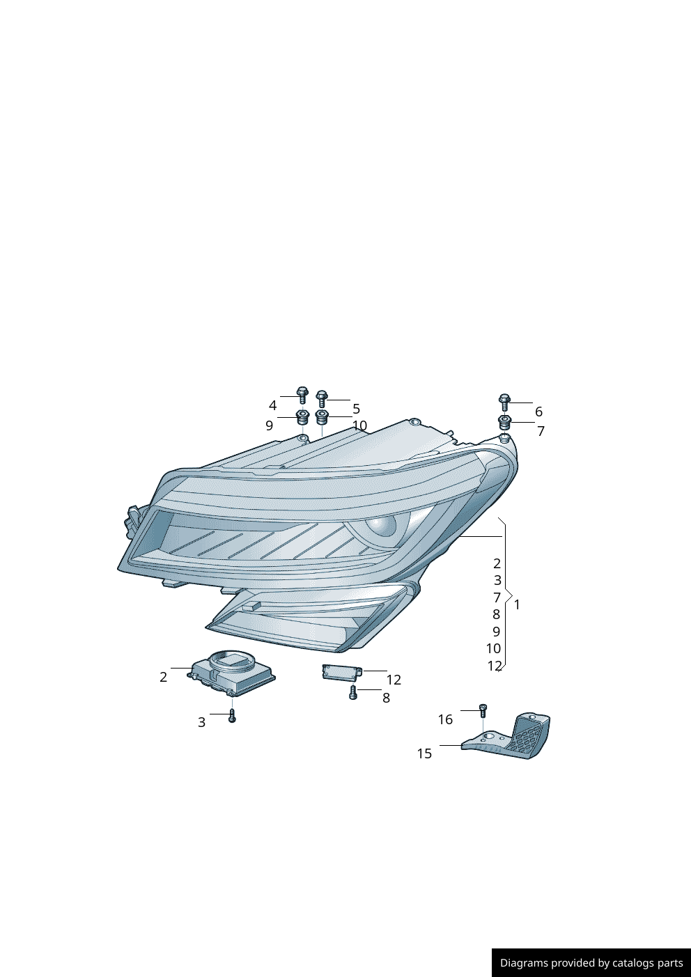 Car part diagram