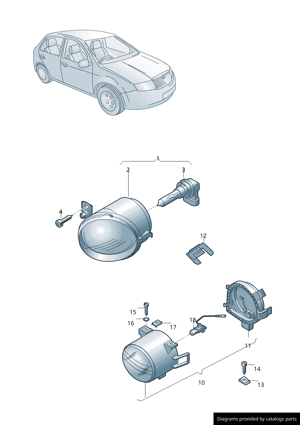 Car part diagram