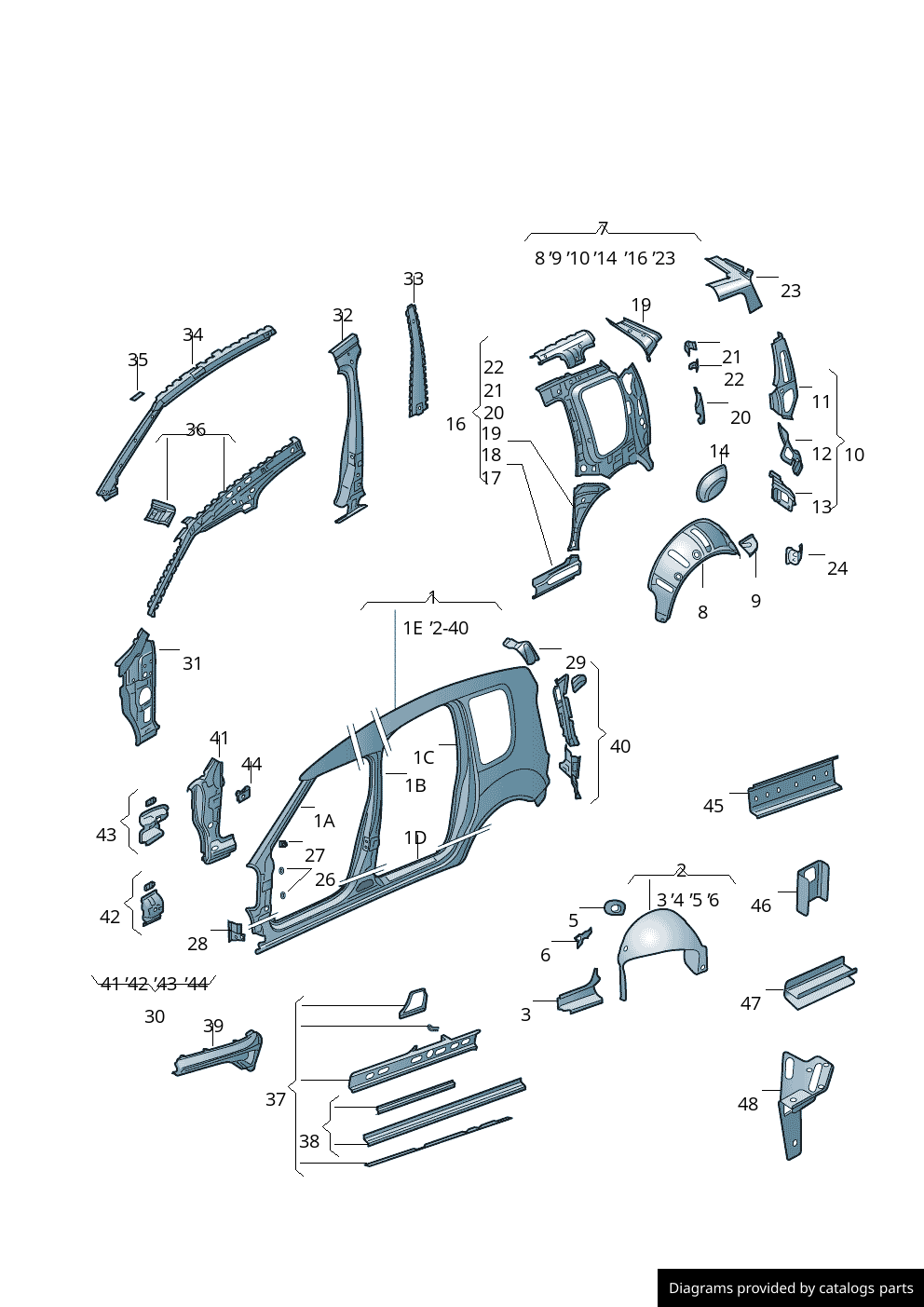 Car part diagram