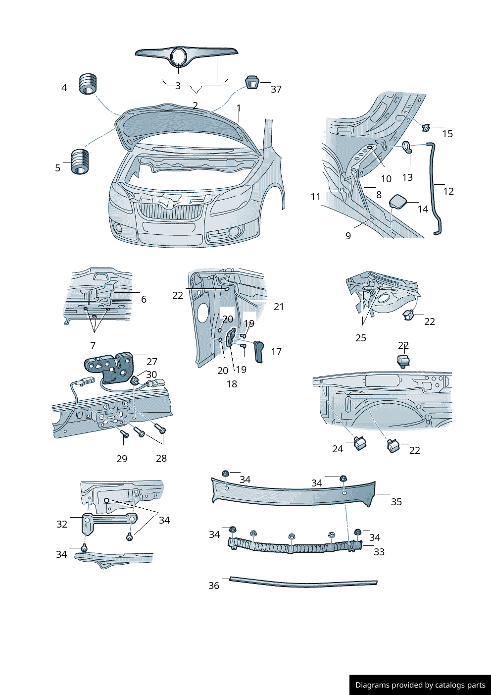Car part diagram