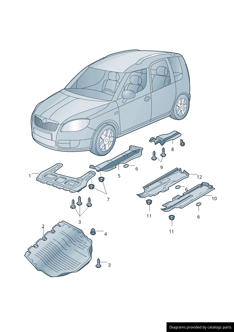 Car part diagram