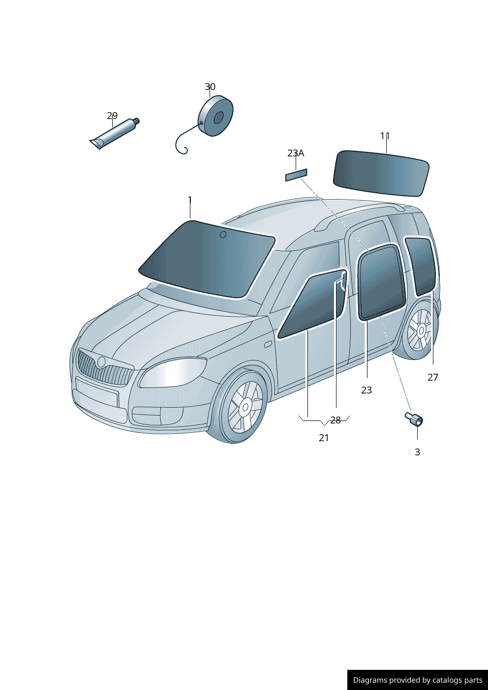 Car part diagram