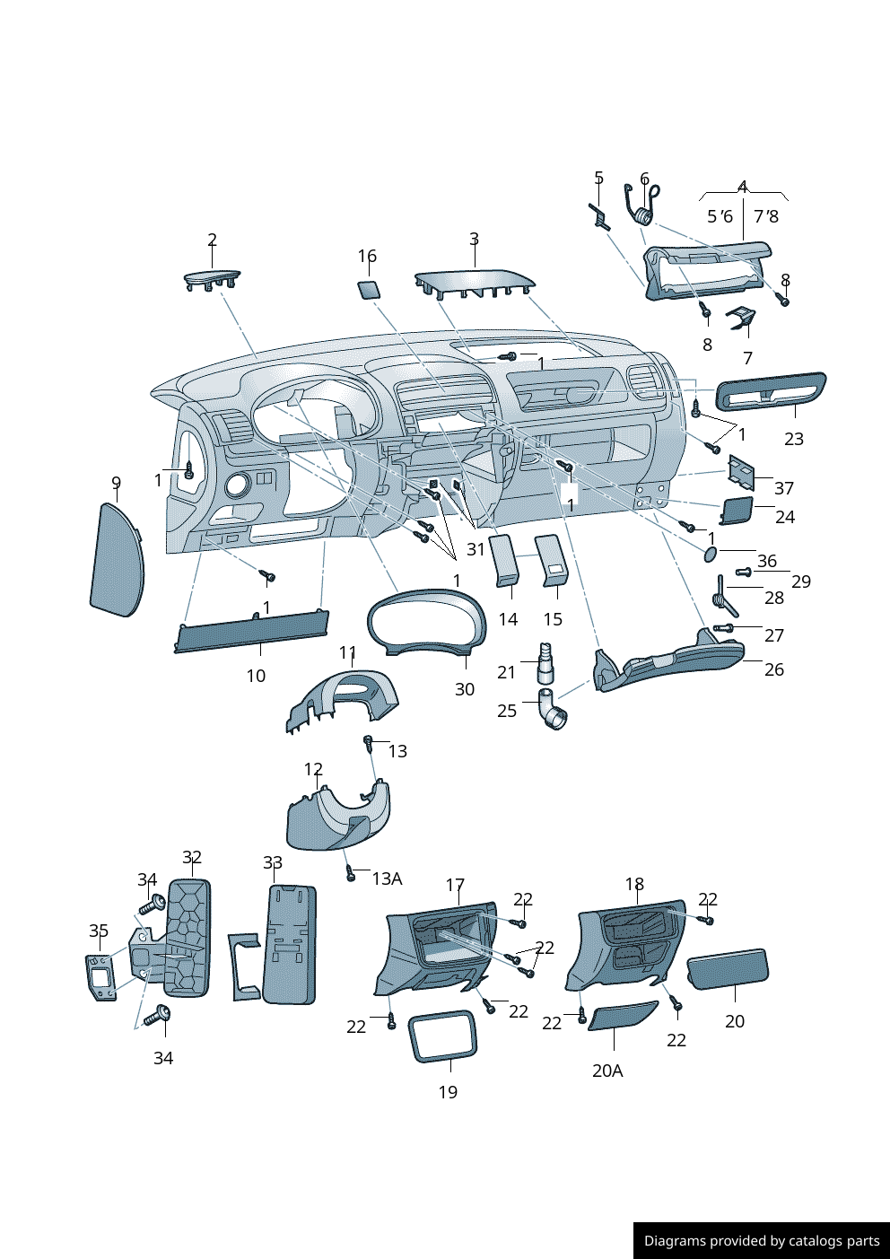Car part diagram
