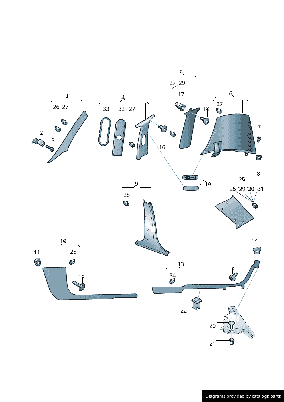 Car part diagram