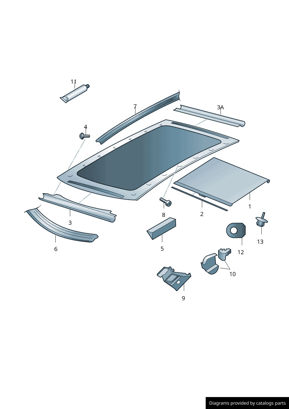 Car part diagram
