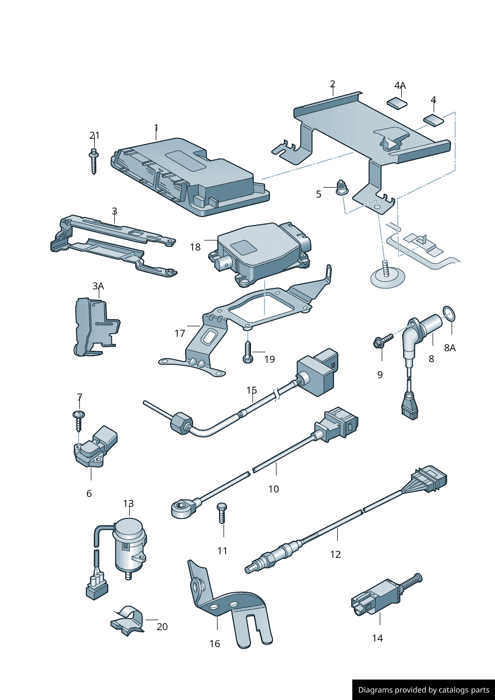 Car part diagram