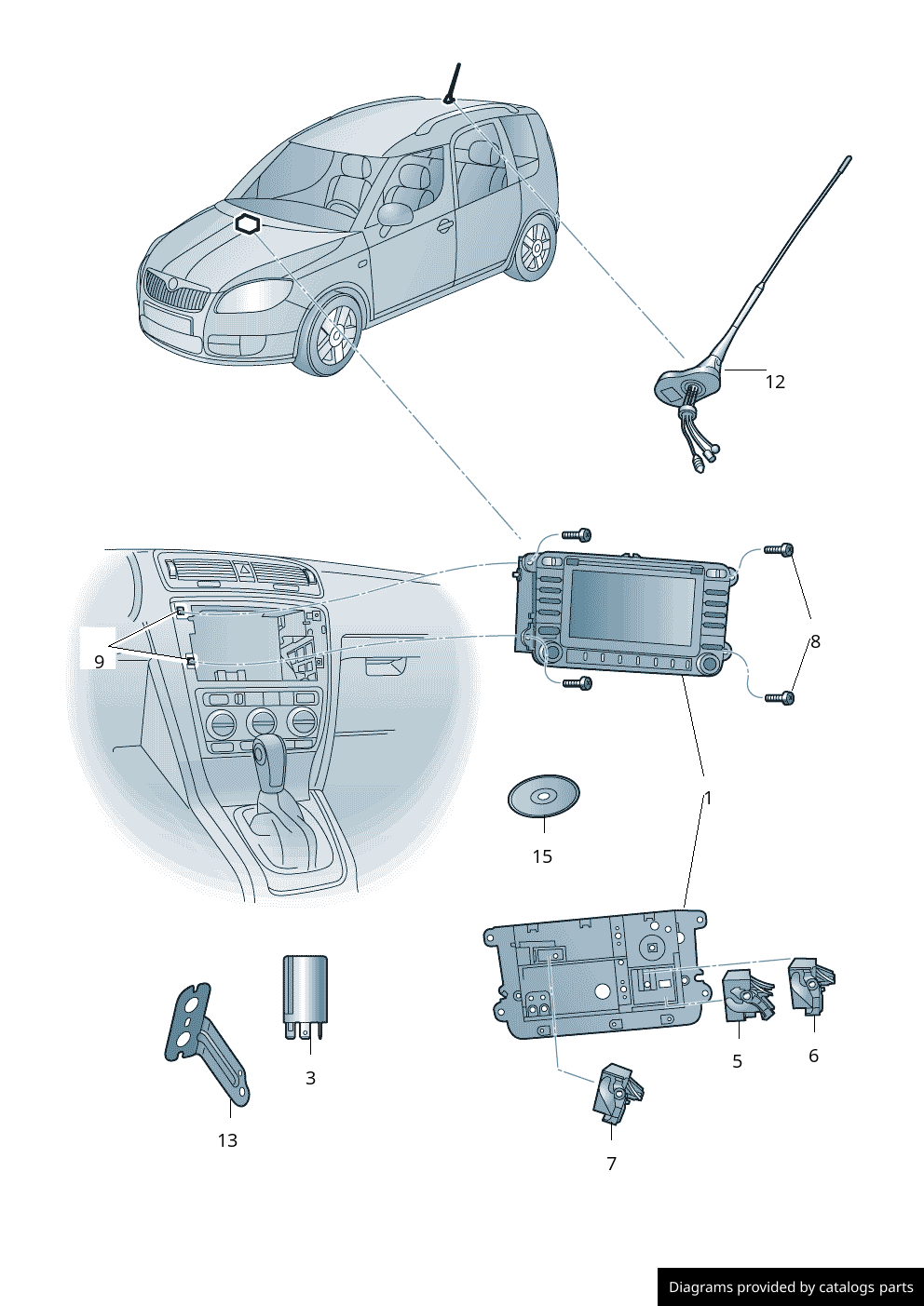 Car part diagram
