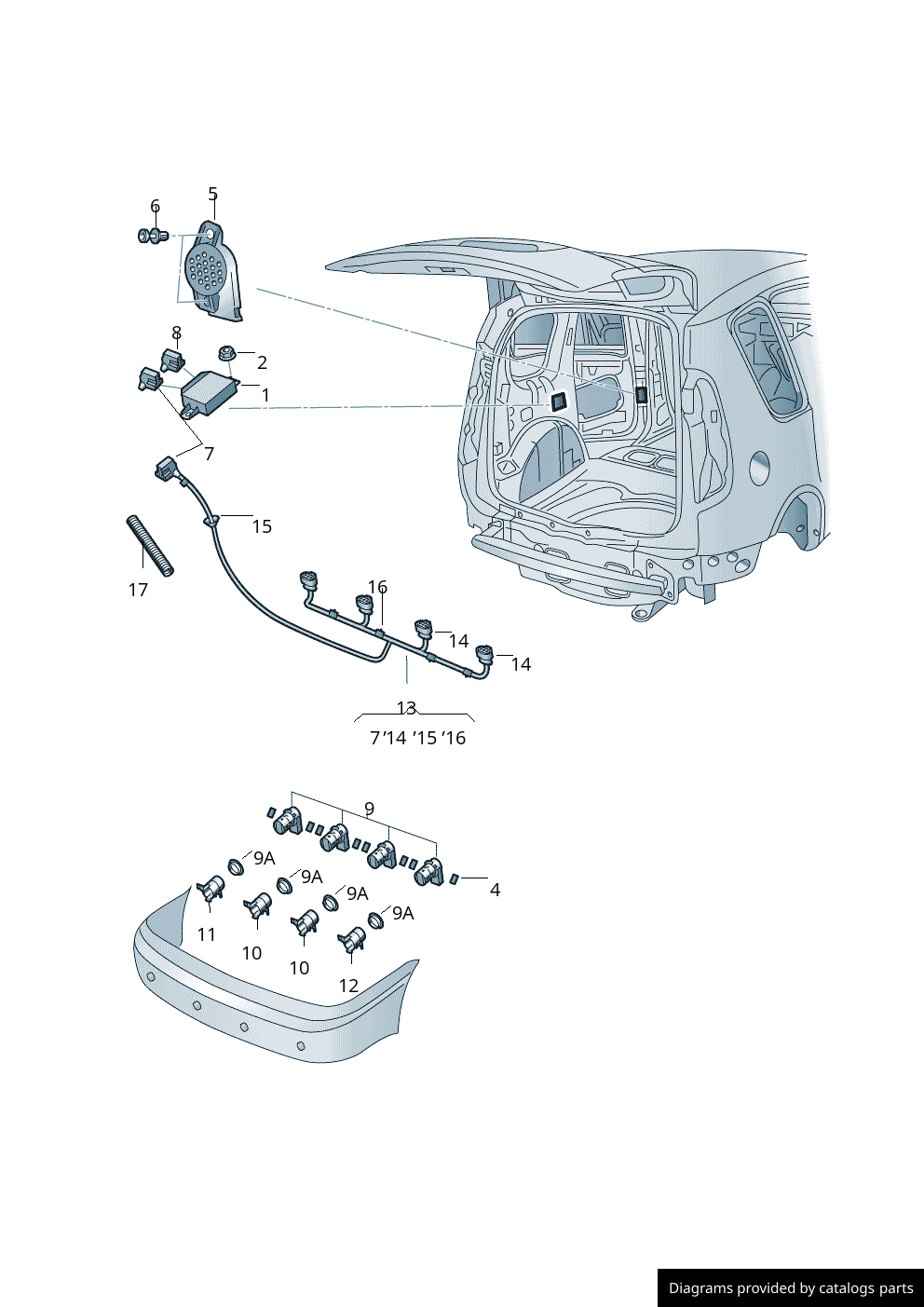 Car part diagram