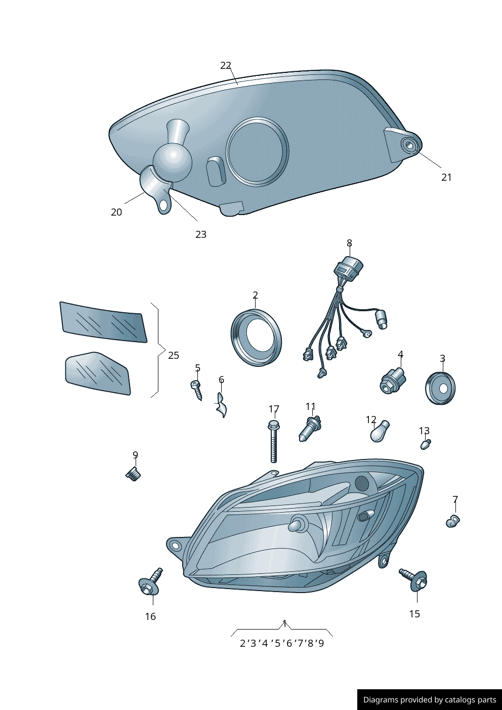 Car part diagram