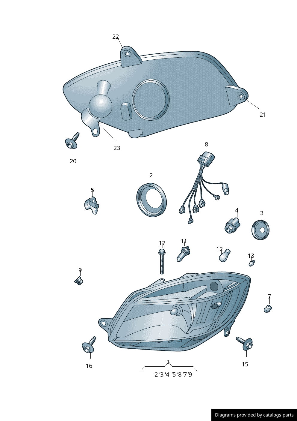 Car part diagram