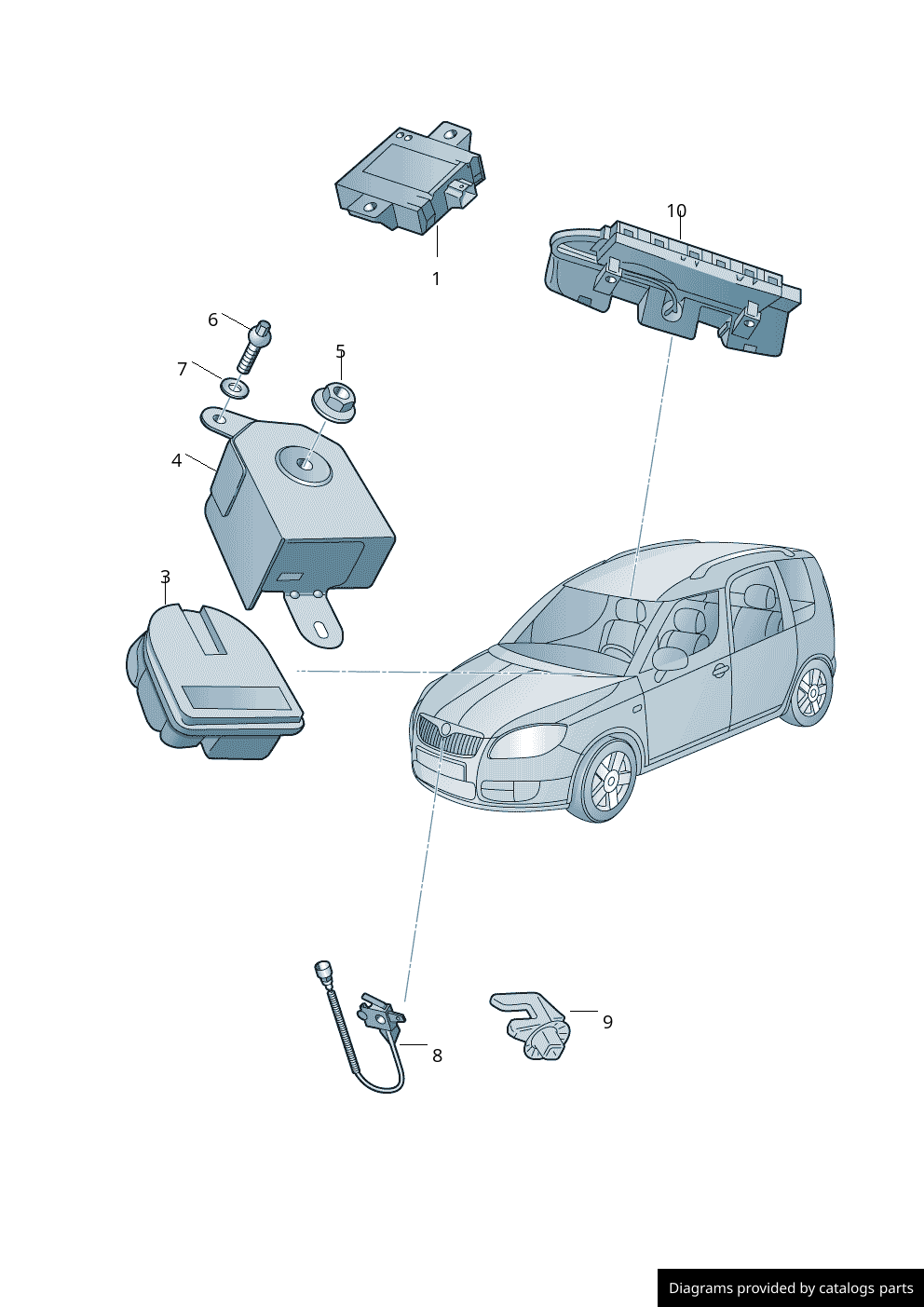 Car part diagram