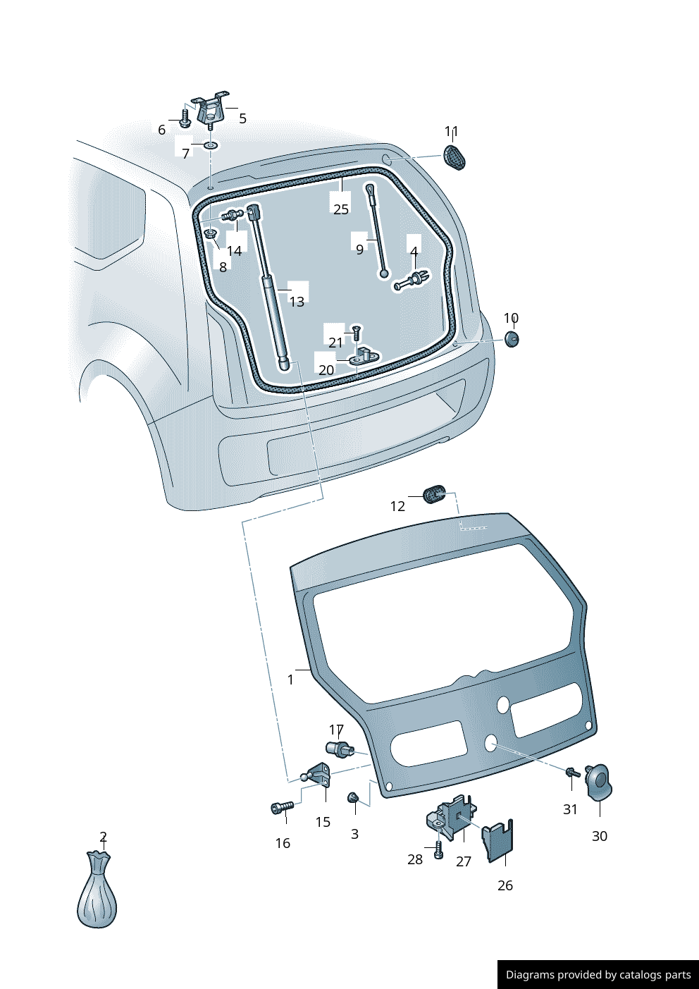 Car part diagram