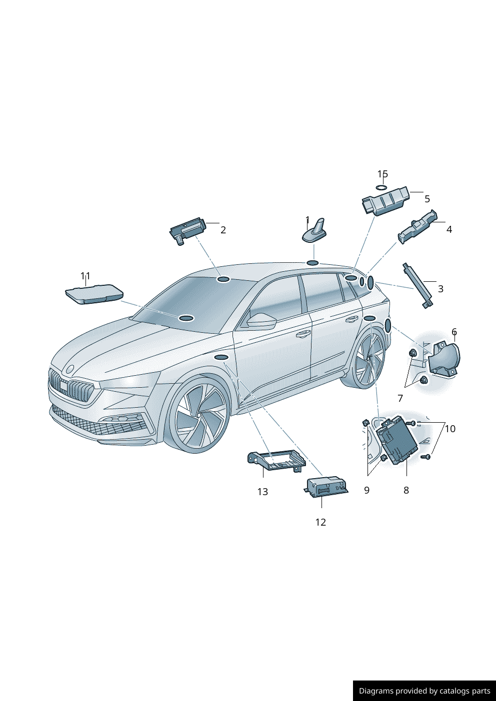 Car part diagram