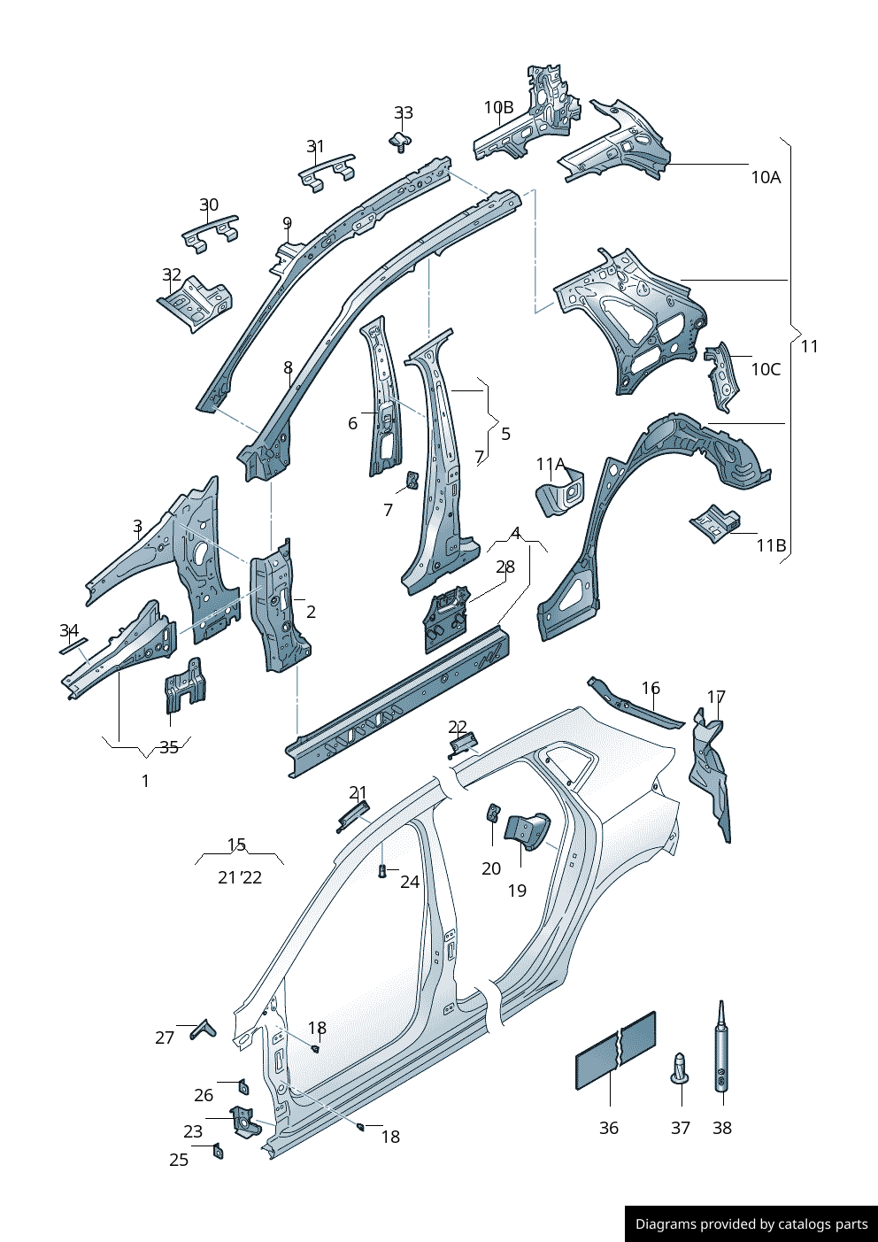 Car part diagram