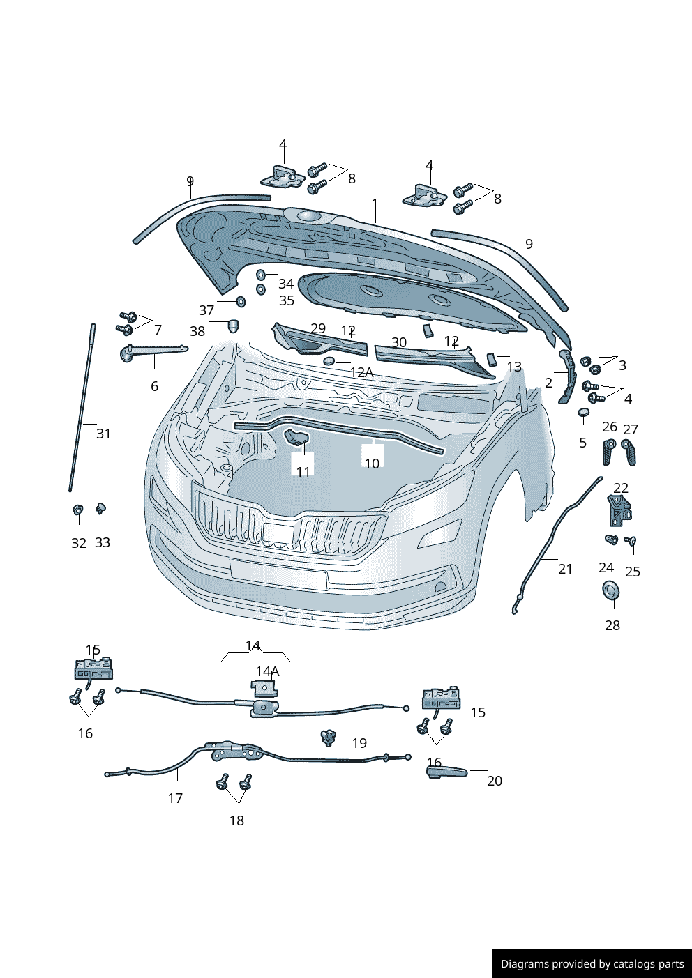 Car part diagram