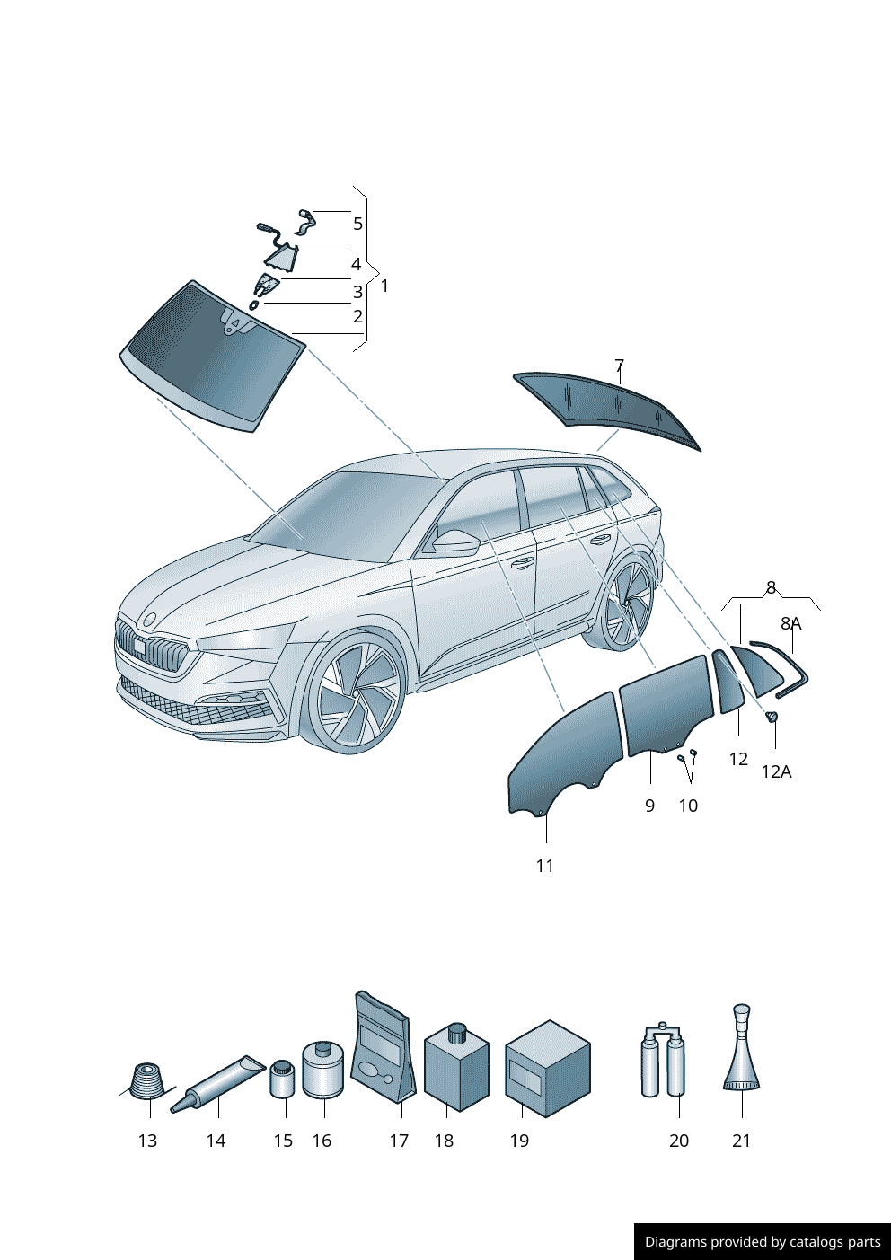 Car part diagram