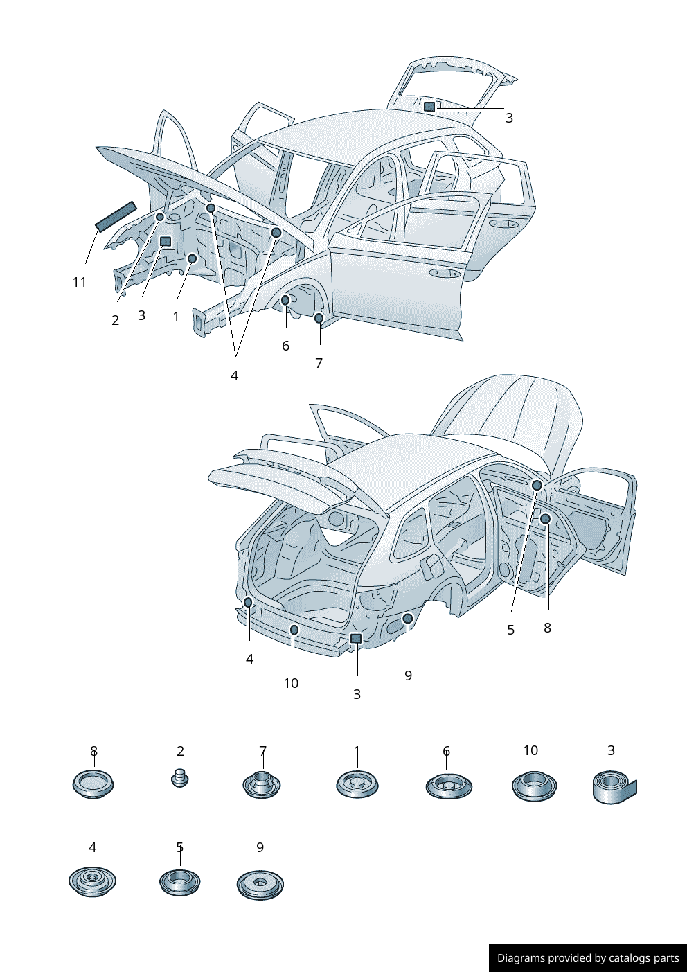 Car part diagram